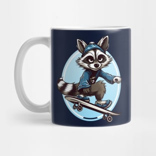 raccoon skatter Mug